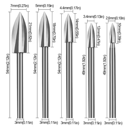 Wood Carving Drill Bit Set 4