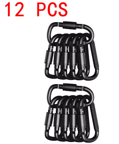 Aluminum Carabiner Clip Set 8