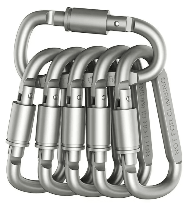 Aluminum Carabiner Clip Set