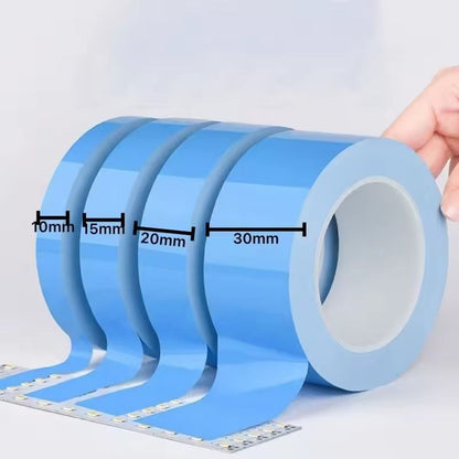 HighTemperature HeatConductive DoubleSided Tape  Blue Silicone Thermal Adhesive 4