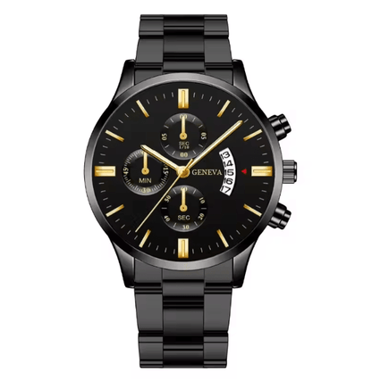 Silver Stainless Steel Luxury Quartz Watch 4