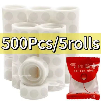 Transparent DoubleSided Adhesive Dots  Removable Balloon Glue For Party Decor 100500pcs 7