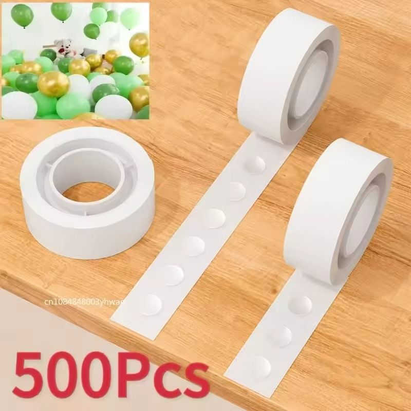 Transparent Double-Sided Adhesive Dots – Removable Balloon Glue for Party Decor (100–500pcs)