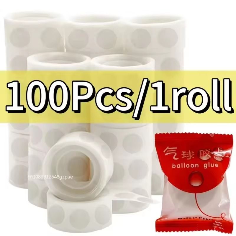Transparent DoubleSided Adhesive Dots  Removable Balloon Glue For Party Decor 100500pcs 6
