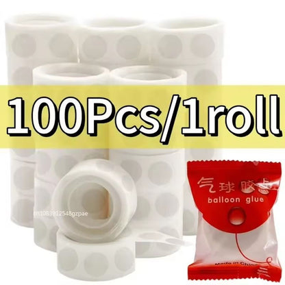 Transparent DoubleSided Adhesive Dots  Removable Balloon Glue For Party Decor 100500pcs 6