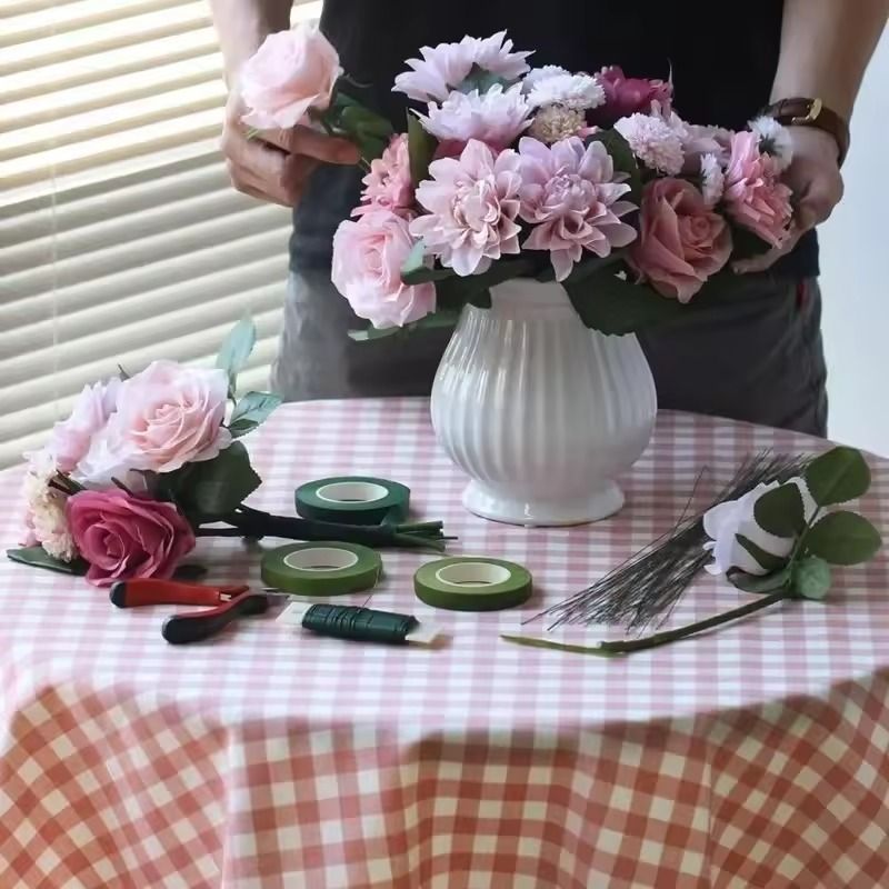 Green Floral Stem Tape  SelfAdhesive Bouquet Wrapping Tape For Flower Arrangements 110 Rolls 1
