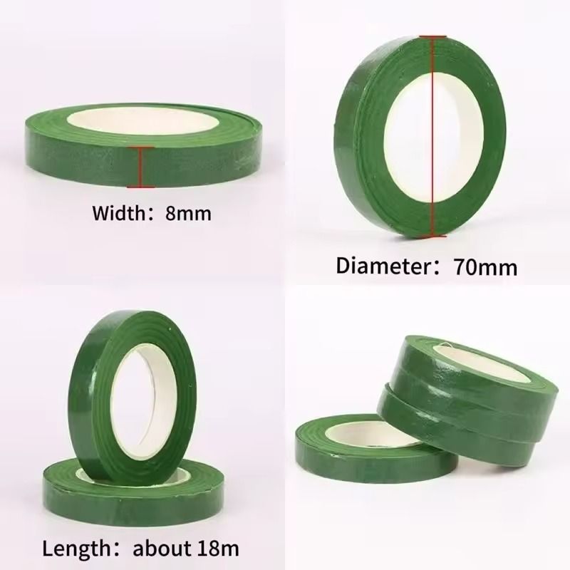 Green Floral Stem Tape  SelfAdhesive Bouquet Wrapping Tape For Flower Arrangements 110 Rolls 3