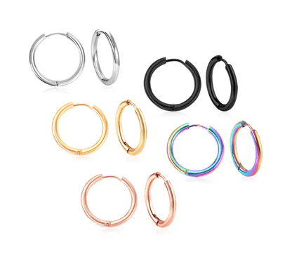 Simple U Shape Hoop Earrings 2