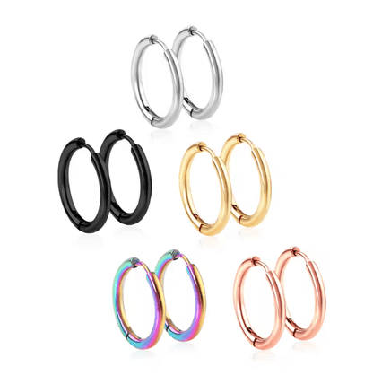 Simple U Shape Hoop Earrings 3