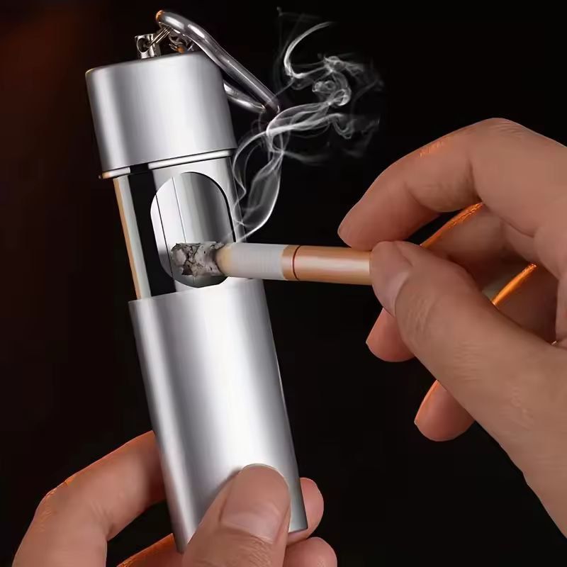 Compact Travel Pocket Ashtray  LeakProof  Durable For Car Travel Camping 2