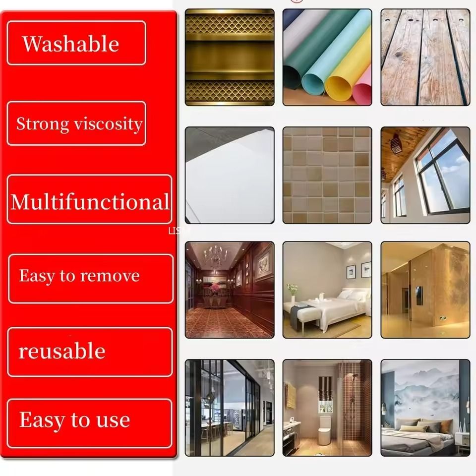 Reusable Transparent Nano Tape  DoubleSided Waterproof Acrylic Adhesive 1235M 2
