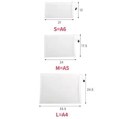 Mesh Zipper Toy Storage Bags  Transparent Building Block  Puzzle Organizers 3pcs 4