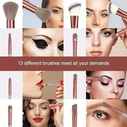 Soft Fluffy Professional Makeup Brush Set For Foundation And Eyeshadow 2