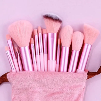 Soft Fluffy Professional Makeup Brush Set For Foundation And Eyeshadow 9
