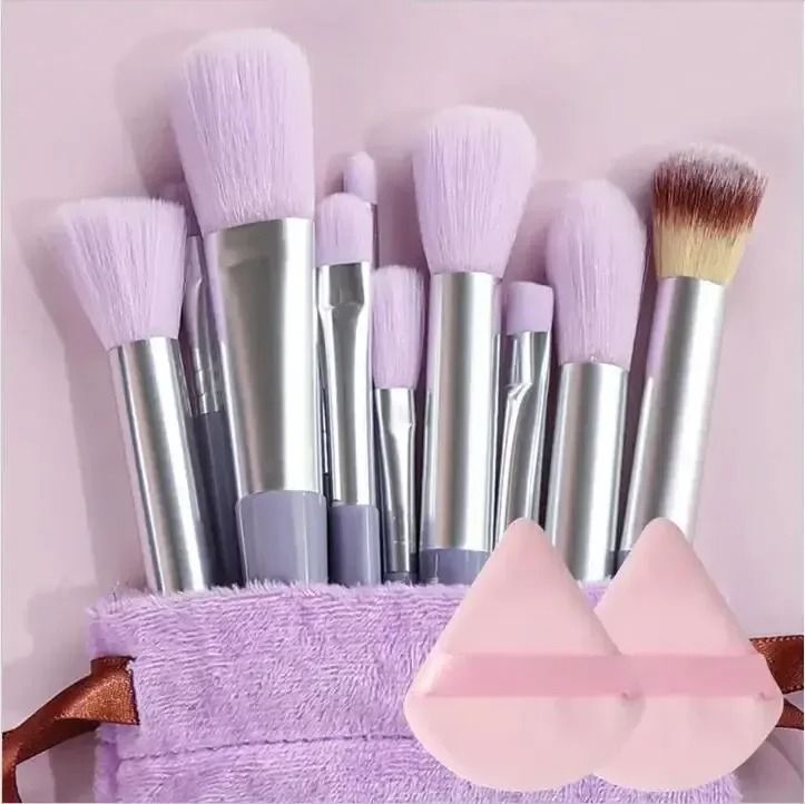 Soft Fluffy Professional Makeup Brush Set For Foundation And Eyeshadow 12