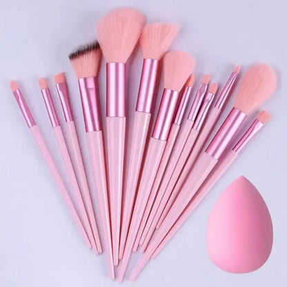 Soft Fluffy Professional Makeup Brush Set For Foundation And Eyeshadow 6