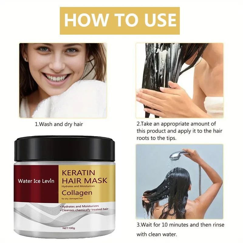 Collagen Keratin Hair Mask For Soft Smooth And Revitalized Hair 5