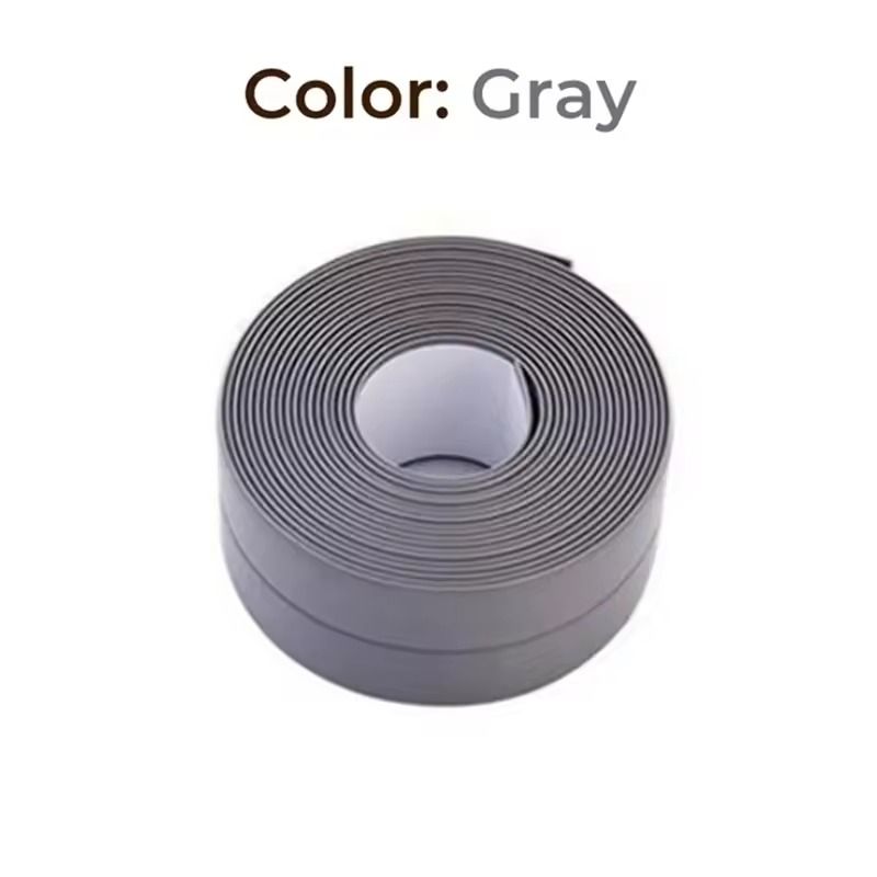 PVC SelfAdhesive Waterproof Sealing Tape  MoldProof Caulk Strip For Bathroom  Kitchen 7