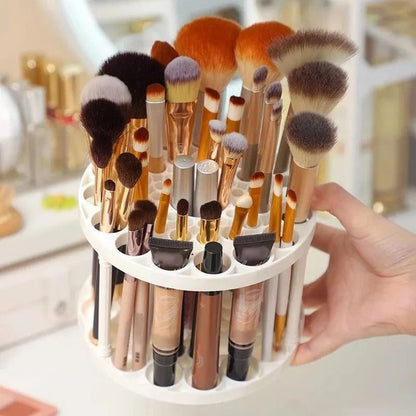 Makeup Brush Storage Rack Desktop Cosmetics Organizer Box