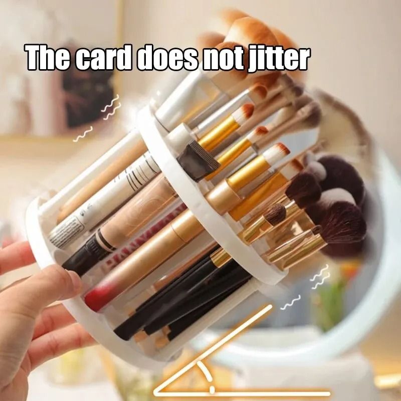 Makeup Brush Storage Rack Desktop Cosmetics Organizer Box 2