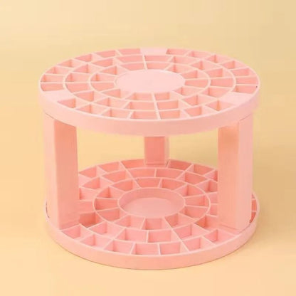 Makeup Brush Storage Rack Desktop Cosmetics Organizer Box 7