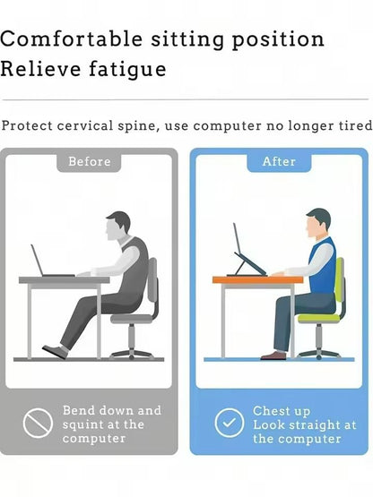 Ergonomic Portable Laptop  Tablet Stand  10Speed Adjustable Foldable Holder 3