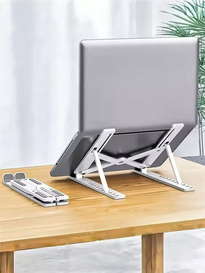 Ergonomic Portable Laptop & Tablet Stand – 10-Speed Adjustable Foldable Holder