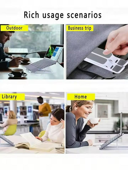 Ergonomic Portable Laptop  Tablet Stand  10Speed Adjustable Foldable Holder 2