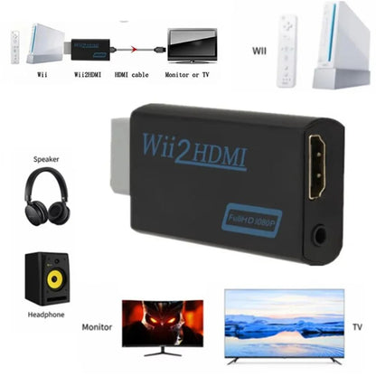 Wii To HDMI Adapter Converter With 1080P Output And 35mm Audio 2