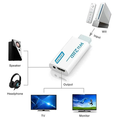 Wii To HDMI Adapter Converter With 1080P Output And 35mm Audio 5