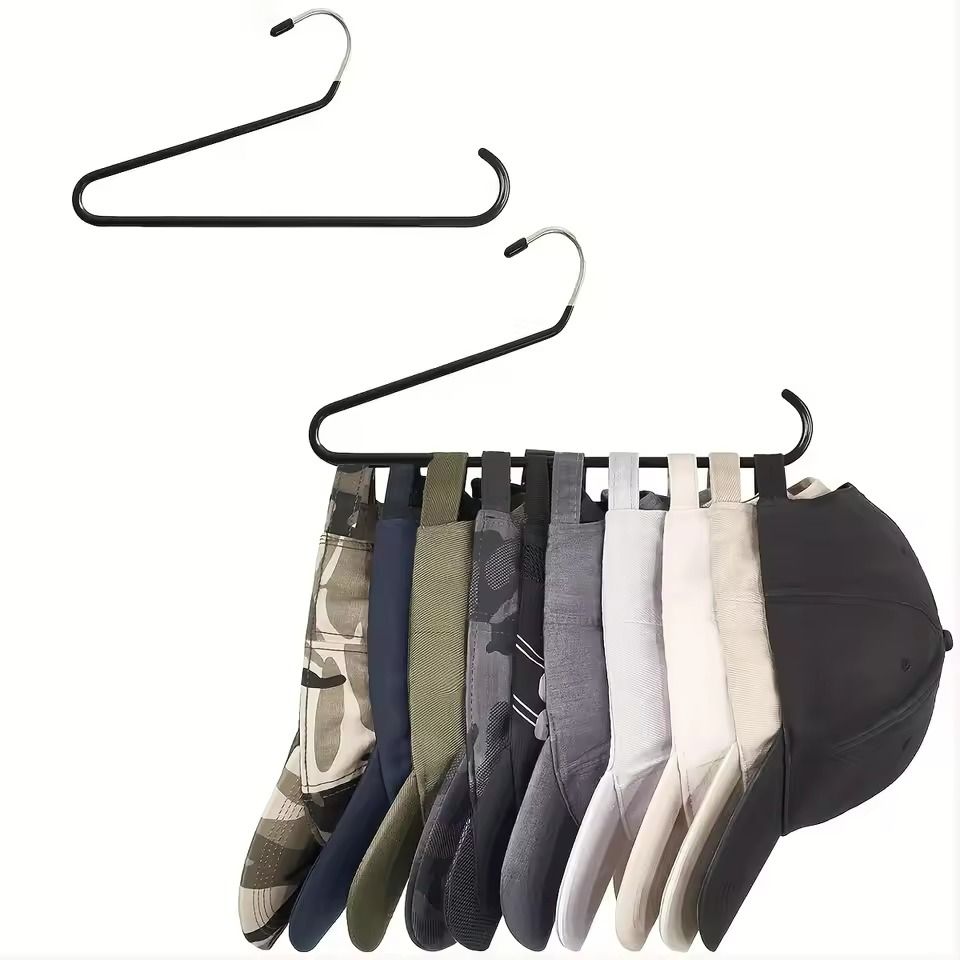 Hanging Baseball Cap Organizer  Portable Metal  Plastic Hat Rack Holder For All Sizes 3