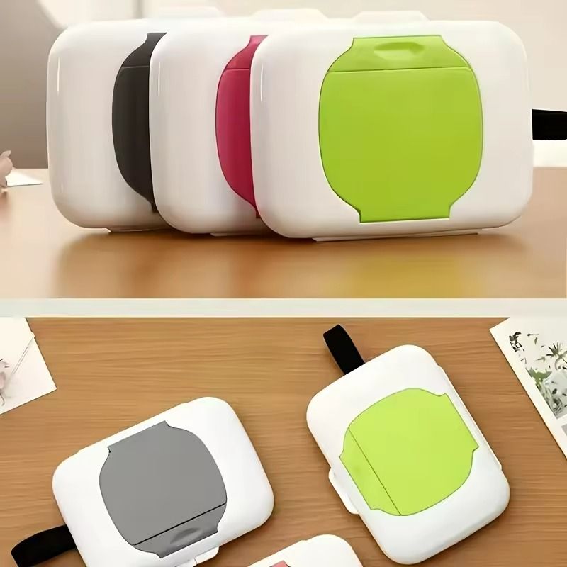 Portable Wet Wipes Dispenser Box  Durable Lightweight Travel  Outdoor Essential 3