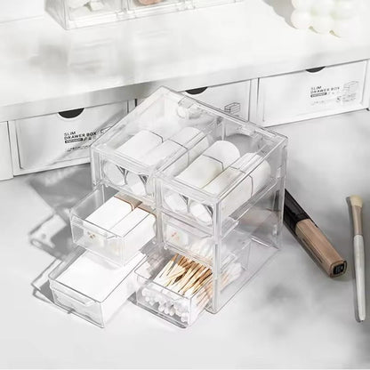 Multifunctional Dustproof Drawer Organizer  Grid Storage Box For Stationery Jewelry  Cosmetics 4