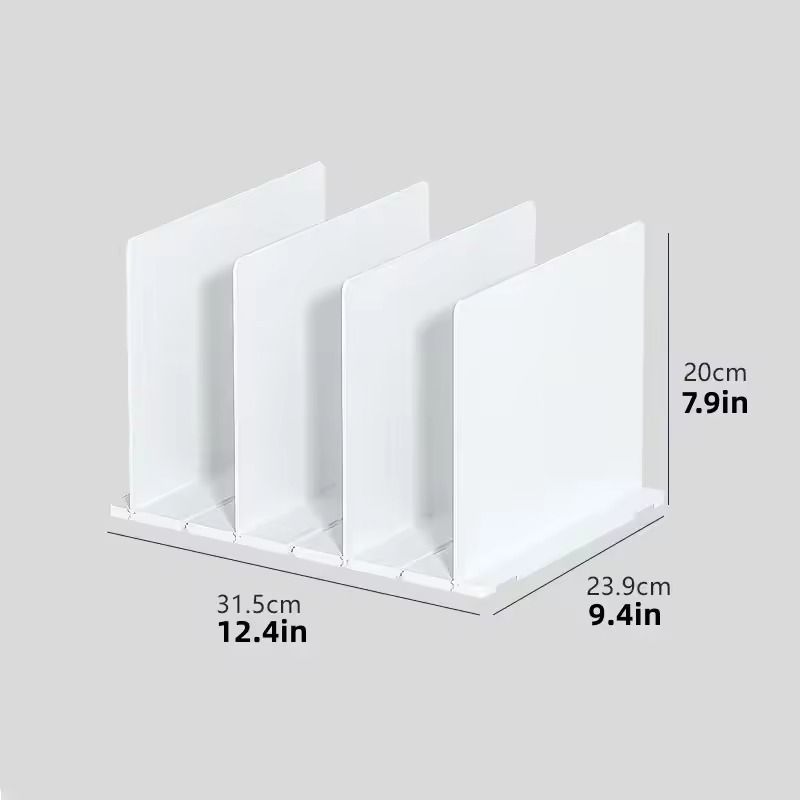 Adjustable Closet Shelf Dividers  Purse  Bookshelf Organizers For Bedroom  Office 4