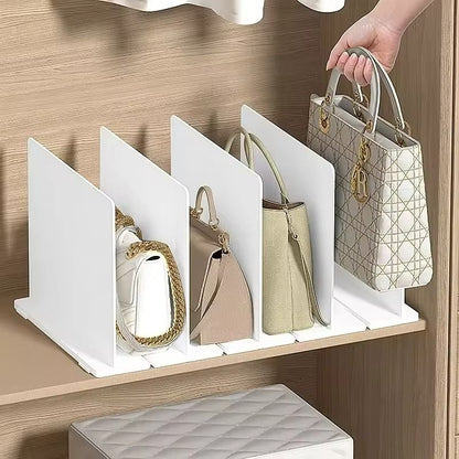 Adjustable Closet Shelf Dividers  Purse  Bookshelf Organizers For Bedroom  Office 2