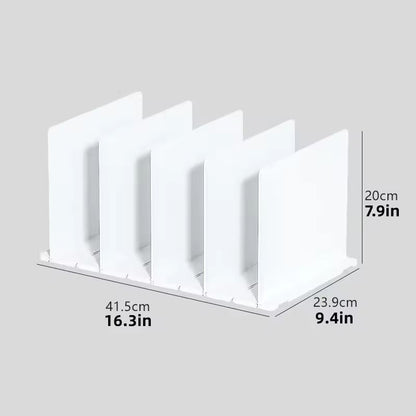Adjustable Closet Shelf Dividers  Purse  Bookshelf Organizers For Bedroom  Office 5