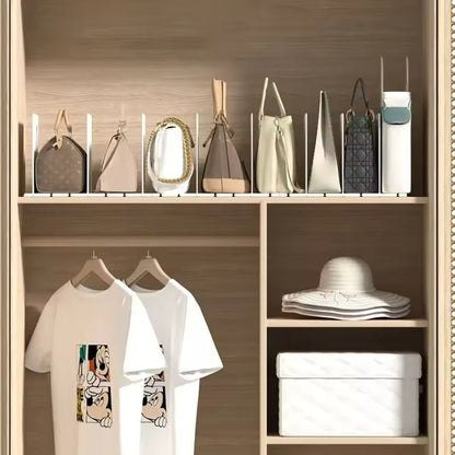Adjustable Closet Shelf Dividers  Purse  Bookshelf Organizers For Bedroom  Office 1