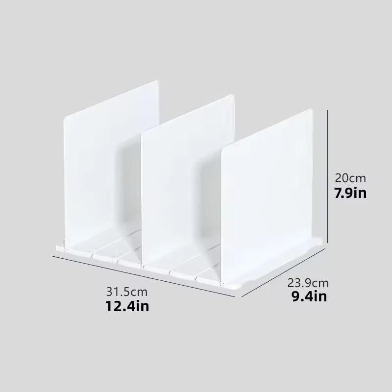 Adjustable Closet Shelf Dividers  Purse  Bookshelf Organizers For Bedroom  Office 3