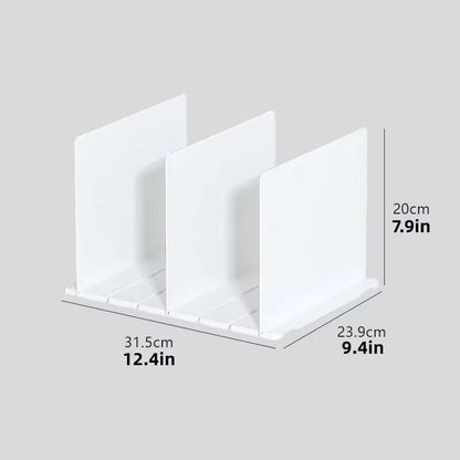 Adjustable Closet Shelf Dividers  Purse  Bookshelf Organizers For Bedroom  Office 3