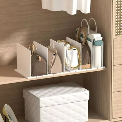 Adjustable Closet Shelf Dividers – Purse & Bookshelf Organizers for Bedroom & Office