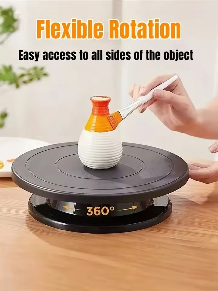 Rotating Cake Turntable – Anti-Skid Base for Decorating, Carving, Painting & Pottery