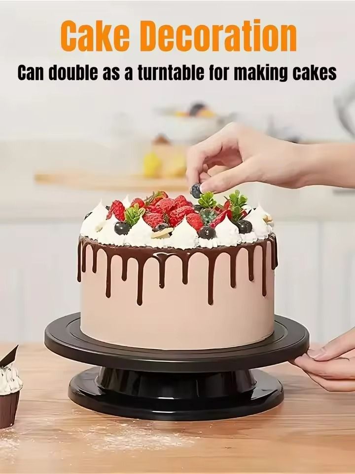Rotating Cake Turntable  AntiSkid Base For Decorating Carving Painting  Pottery 3