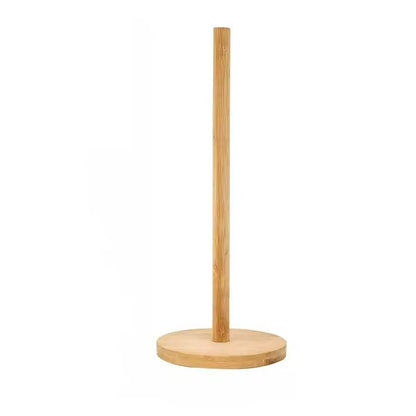 Wooden Freestanding Paper Towel Holder  Kitchen  Dining Room Tissue Roll Dispenser 6