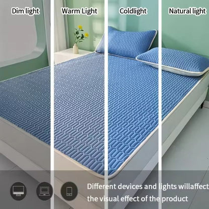 Latex Cooling Mat  NonSlip Summer Sleeping Pad For Home Dorm  Student Use No PillowcaseCore 5