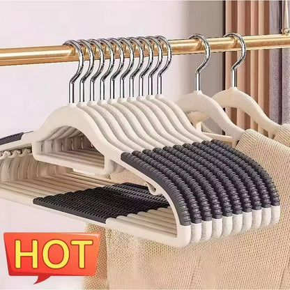 10PCS AntiSlip Clothes Hangers  NonMarking Design With Rotating Metal Hook For Home  Dorm 2