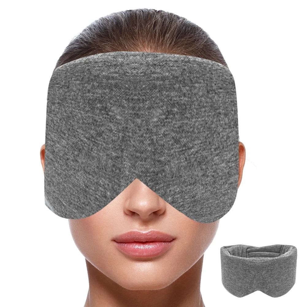 Soft Crystal Velvet Sleeping Mask for Light Blocking and Comfortable Rest