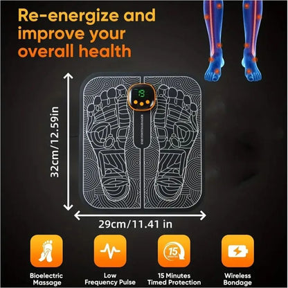 EMS Foot Massager With LCD Screen For Muscle Relaxation And Leg Circulation Support 2