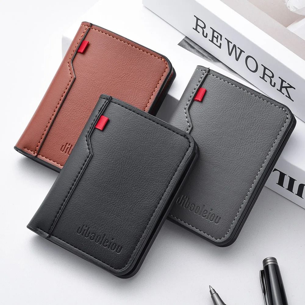 Mini PU Leather Credit Card Wallet Holder