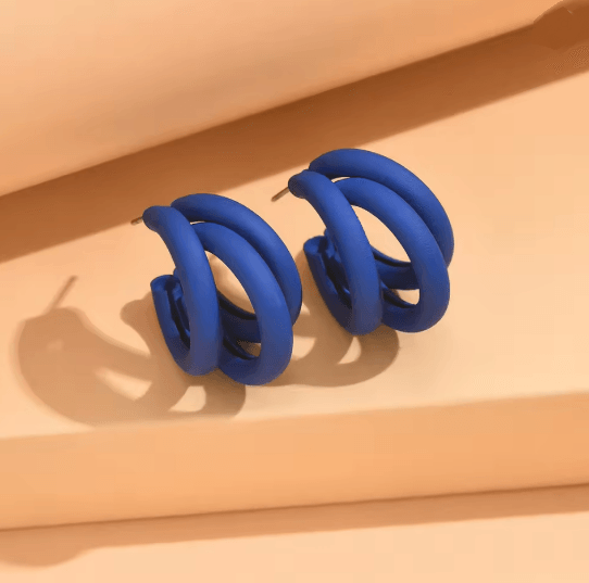 Golden Curve Vintage Hoop Earrings 6