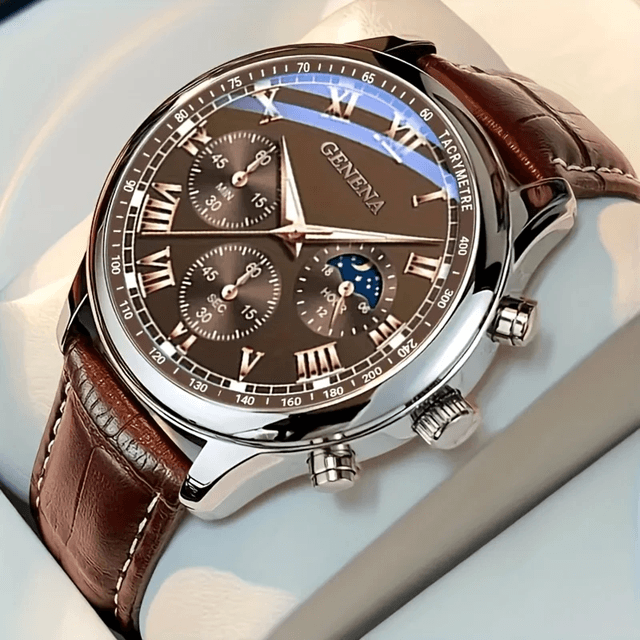 Geneva Elite Quartz Luxury Watch for Men
